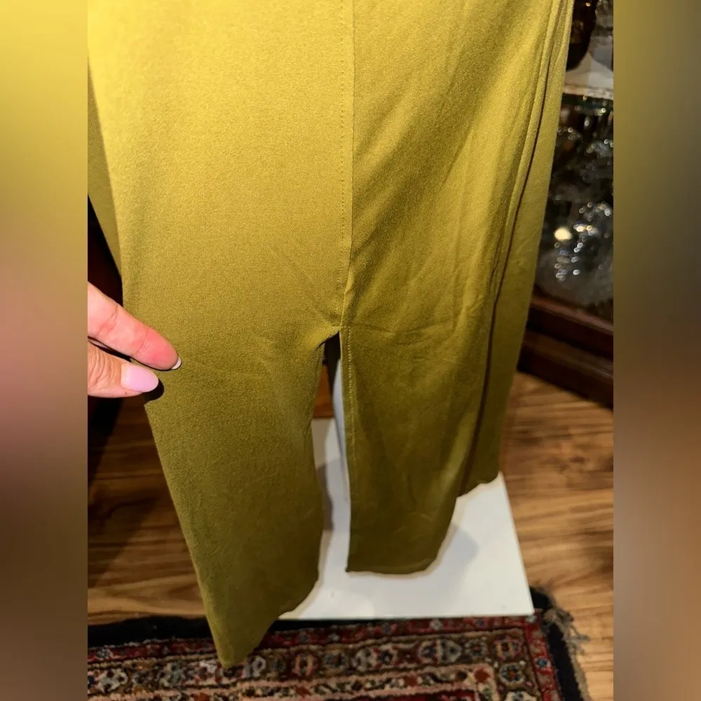 EUC Cuddl Duds Flexwear Short-Sleeve Maxi Dress Deep Moss  bright green olive - Image 5