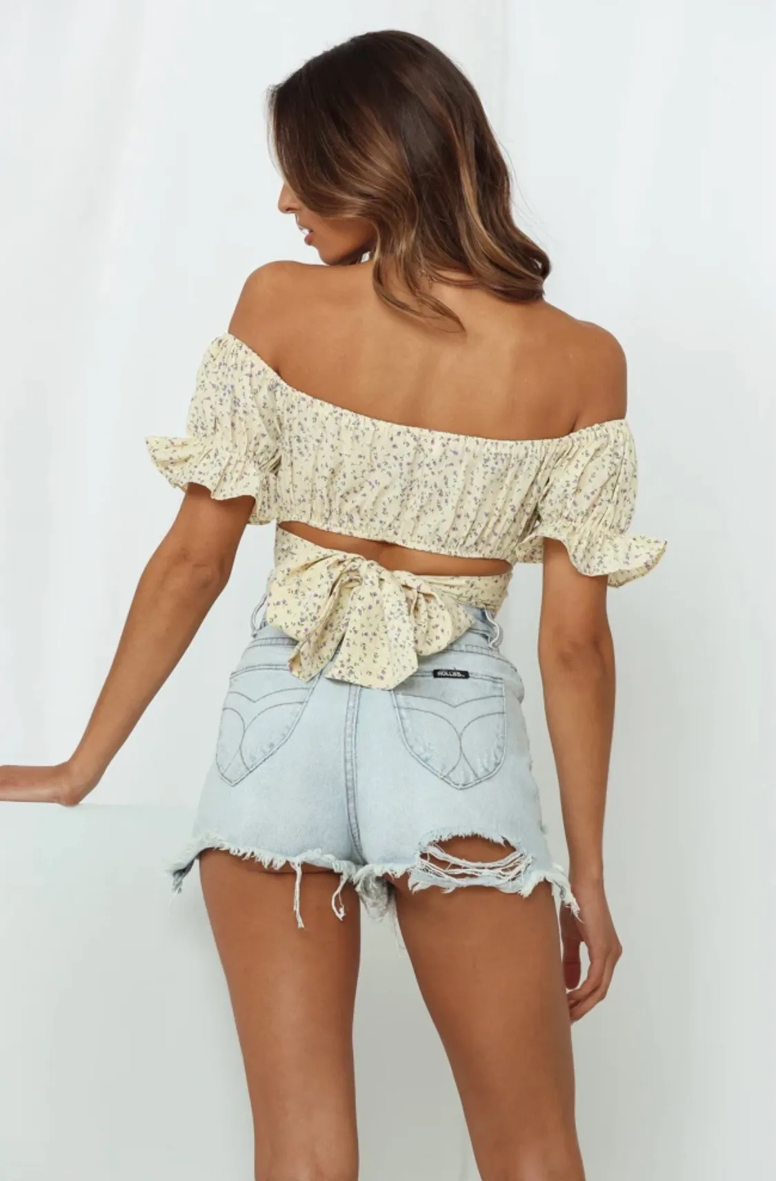 Hello Molly Villa Bergamot Crop Lemon - Image 2