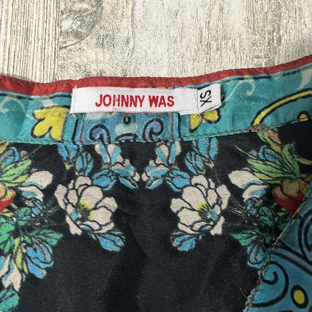 Johnny Was Silk Top XS - Image 4