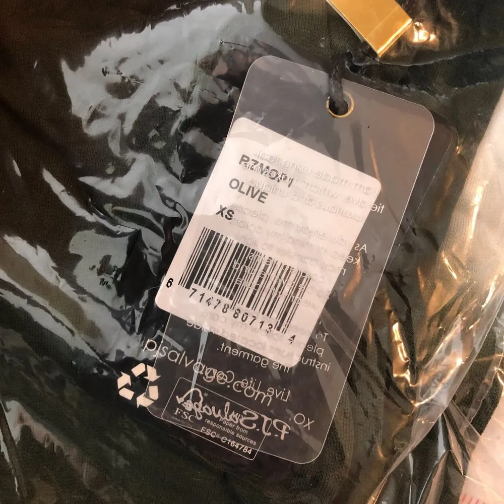 PJ Salvage Womens Mountain Bound Pajama Pants Tie Dye Jogger Olive Green XS - Image 5