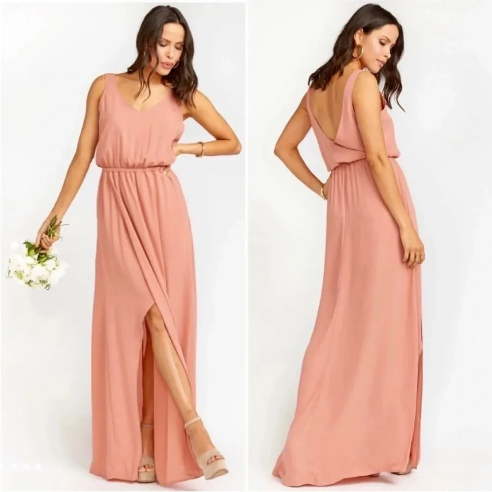 Show Me Your MuMu Kendall Maxi Dress in Rustic Mauve Crisp Bridal Size M - Image 4