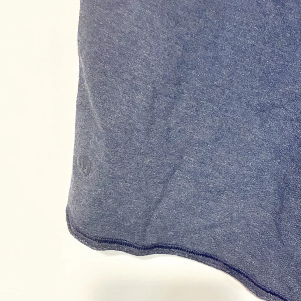 Lululemon Blue Knit Pull On‎ Drawstring Athletic Shorts Size 8 - Image 4