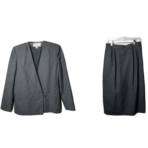 Vintage Haberdasher‎ Skirt Set Size 8 - Image 2