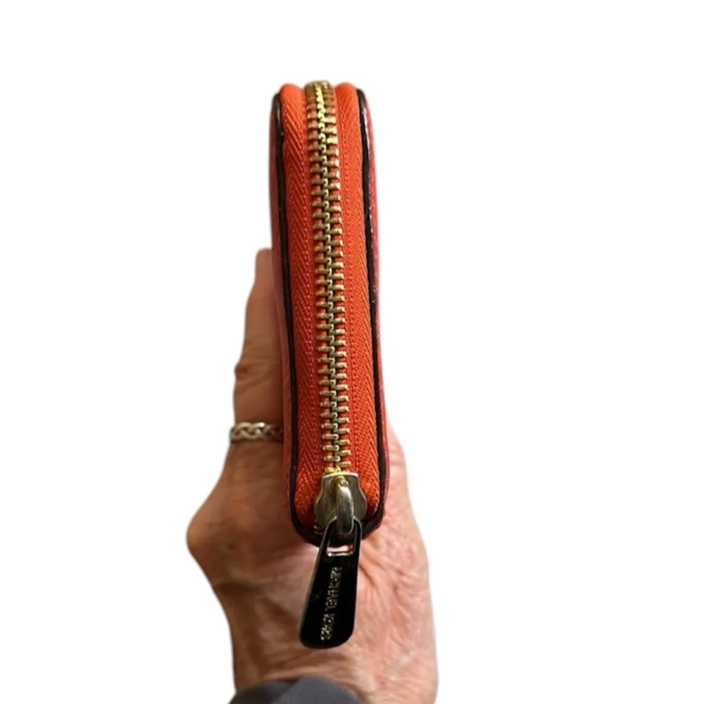 Michael Kors Red Safiano Leather Zip Around Continental Wallet - Image 11