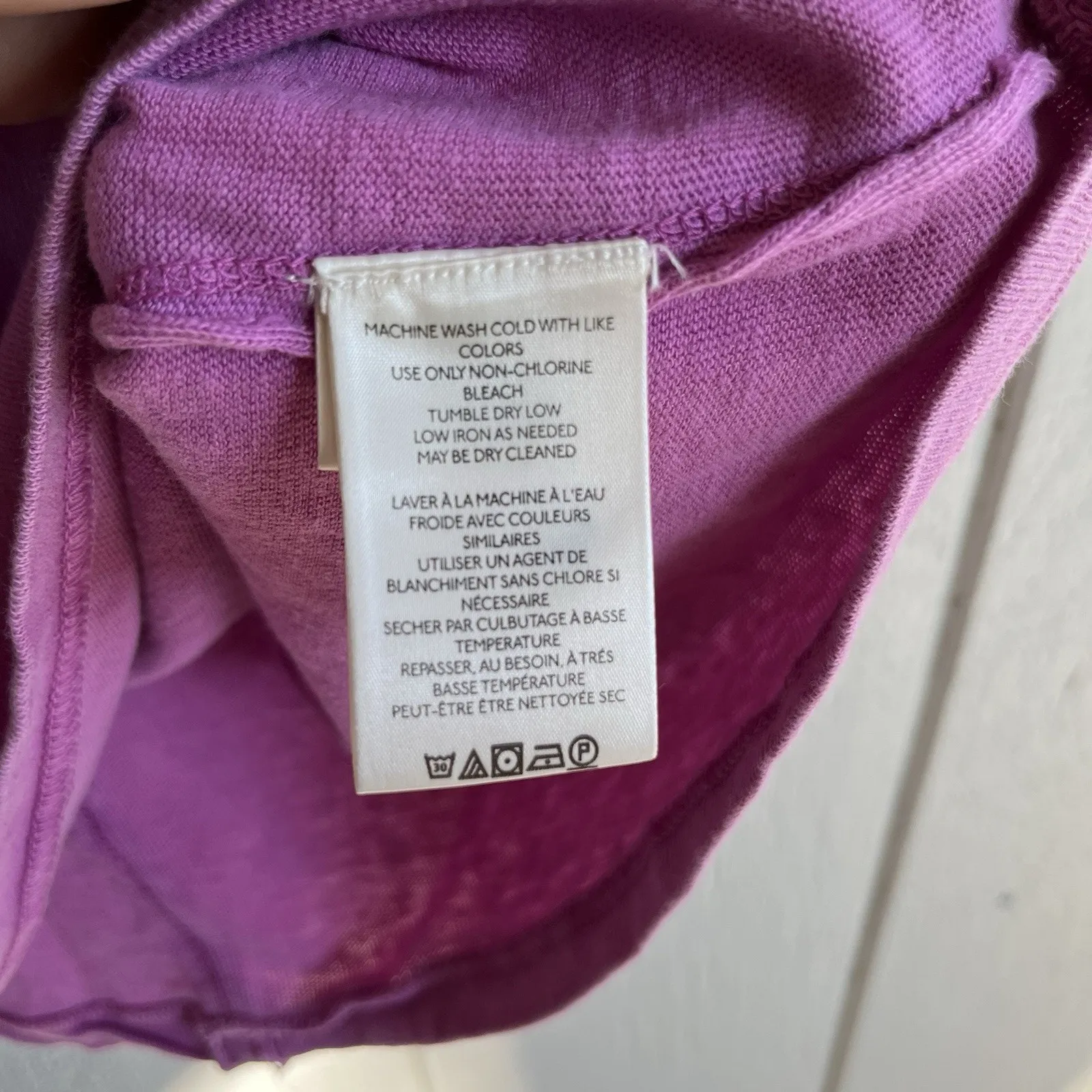 Free People NWT Cut It Out Tee Orchid Rain Pink Purple Cotton Size XS Oversized - Image 9