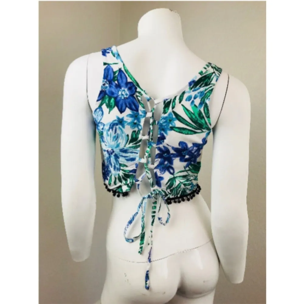 San Lorenzo Small Coverup Bikini Halter TopCropped - Image 3