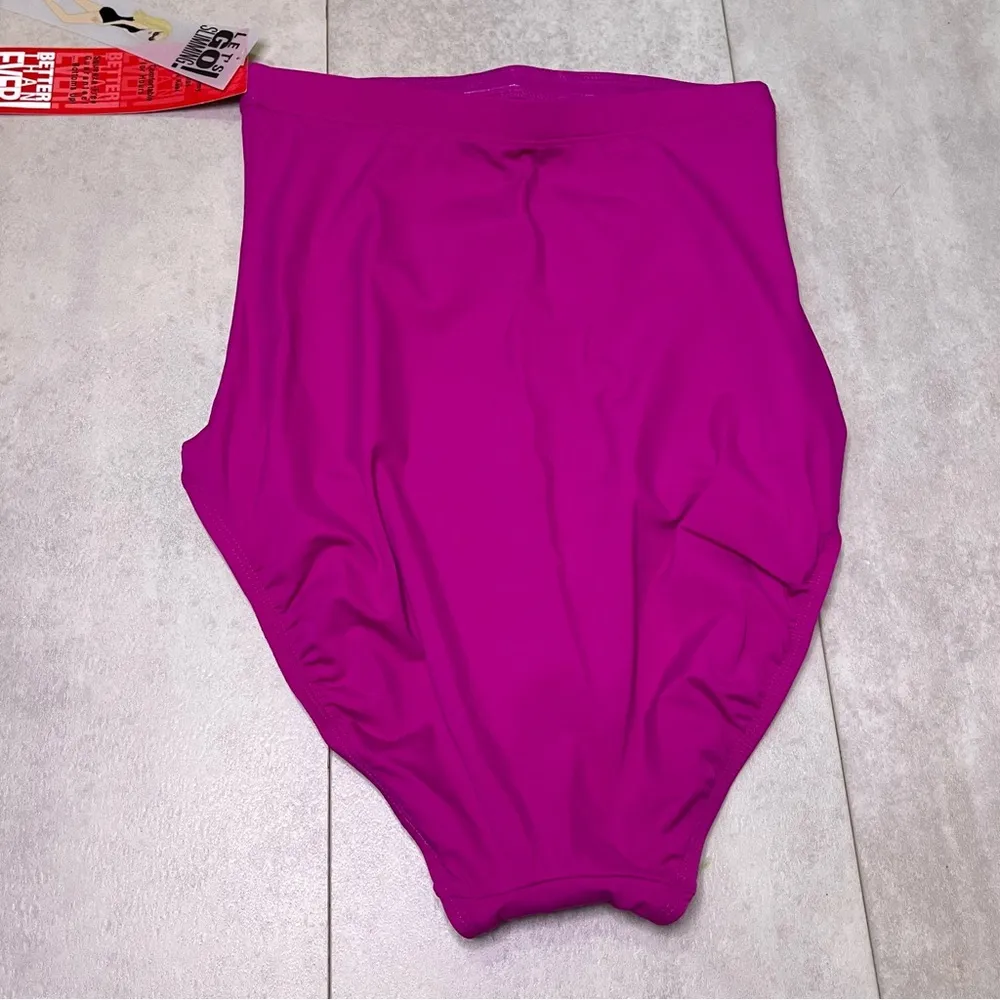 Spanx Berry Purple High Rise Shapewear You Can Swim In Slimming Modest NWT SZ 6 - Image 9