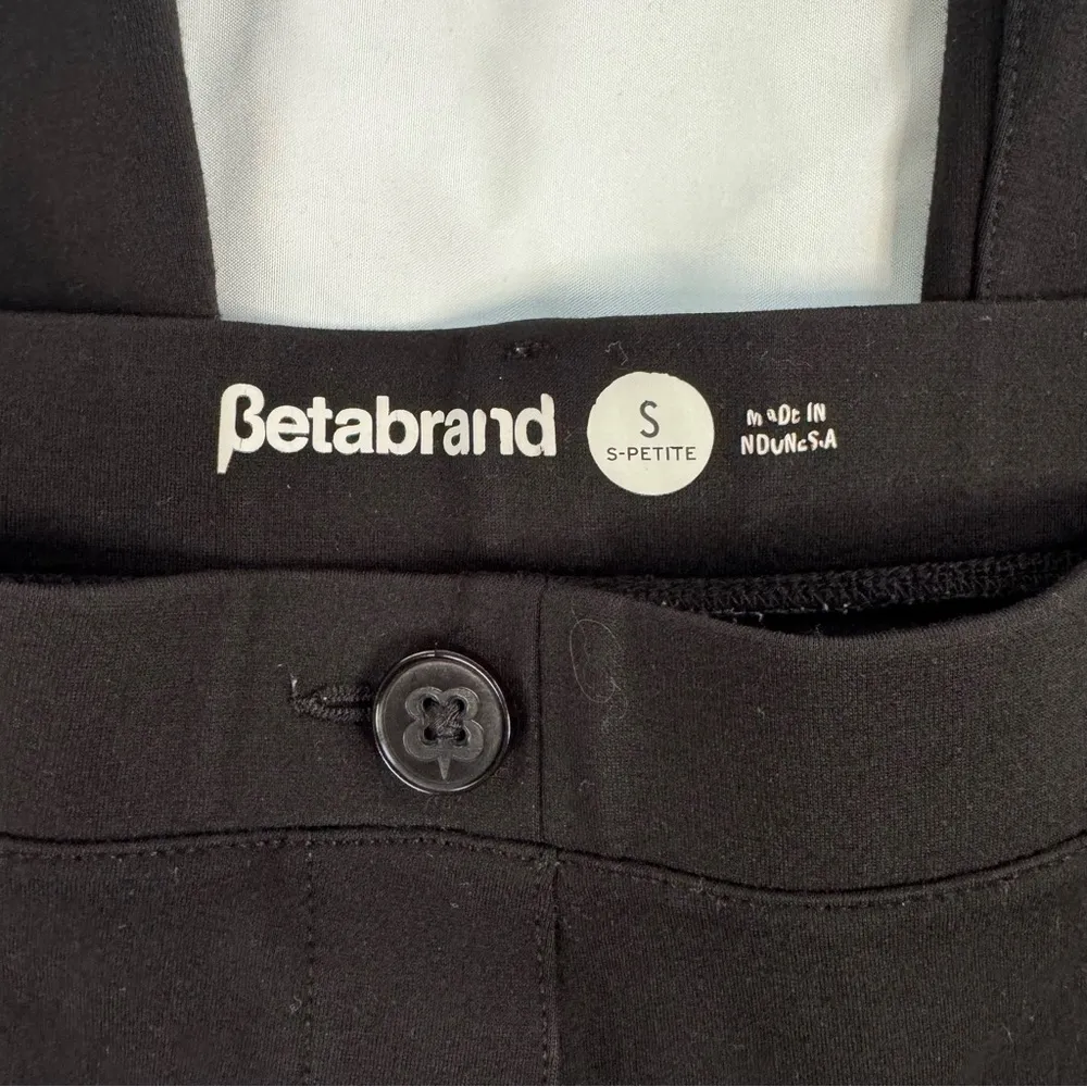 BetaBrand Size S SHORT PETITE Black Dress Pant Yoga Pant BootCut Classic Office - Image 5