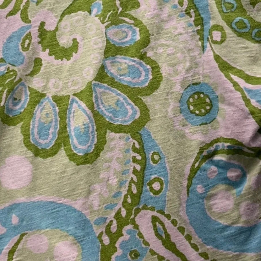 Talbots Womans Shirt Size MP Art To Wear Artsy‎ Eclectic Crochet Detail Travel - Image 4