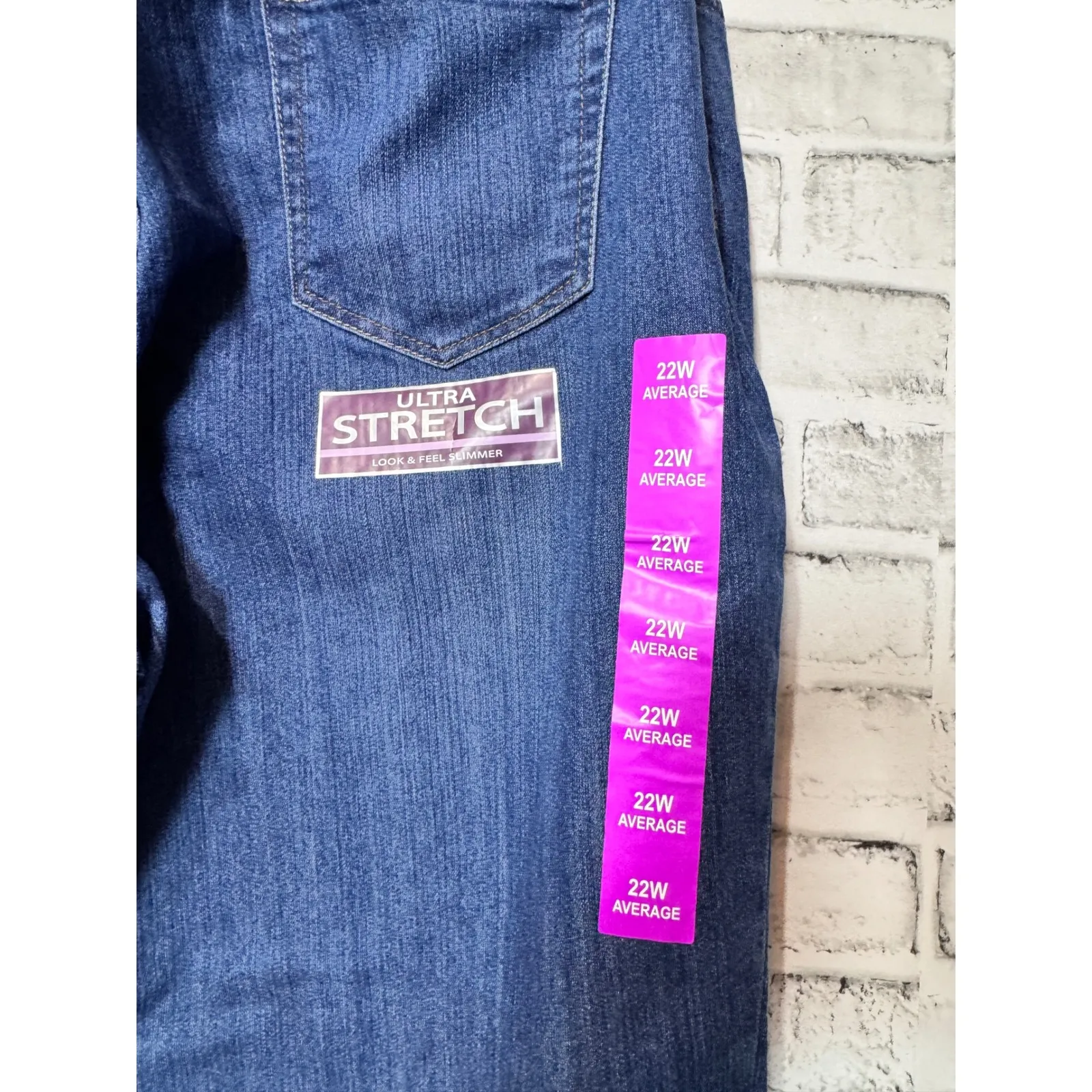 Gloria Vanderbilt Amanda Jeans Women 22W Avg Classic Mid Rise Ultra Stretch - Image 5