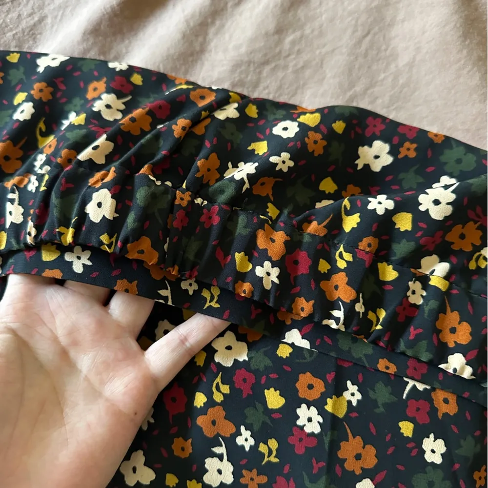 Elodie Floral Slit Midi Skirt Large Spring Summer Office Work Casual - Image 4