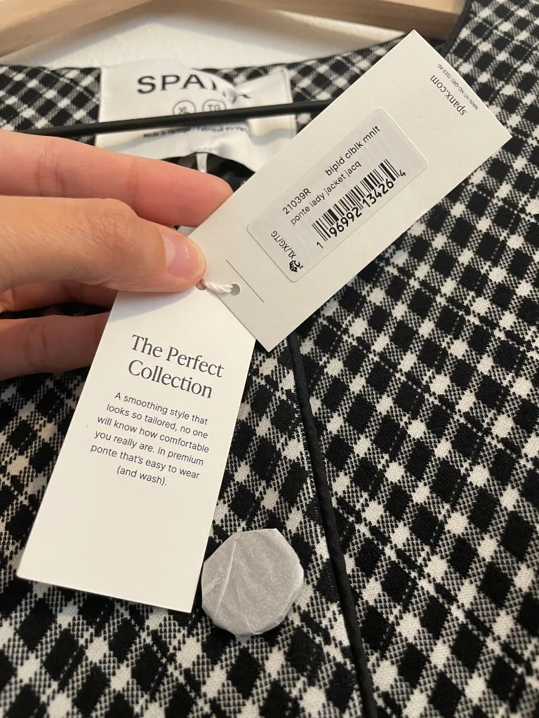 Spanx NWT  Ponte Lady Jacket Jacquard - Image 7