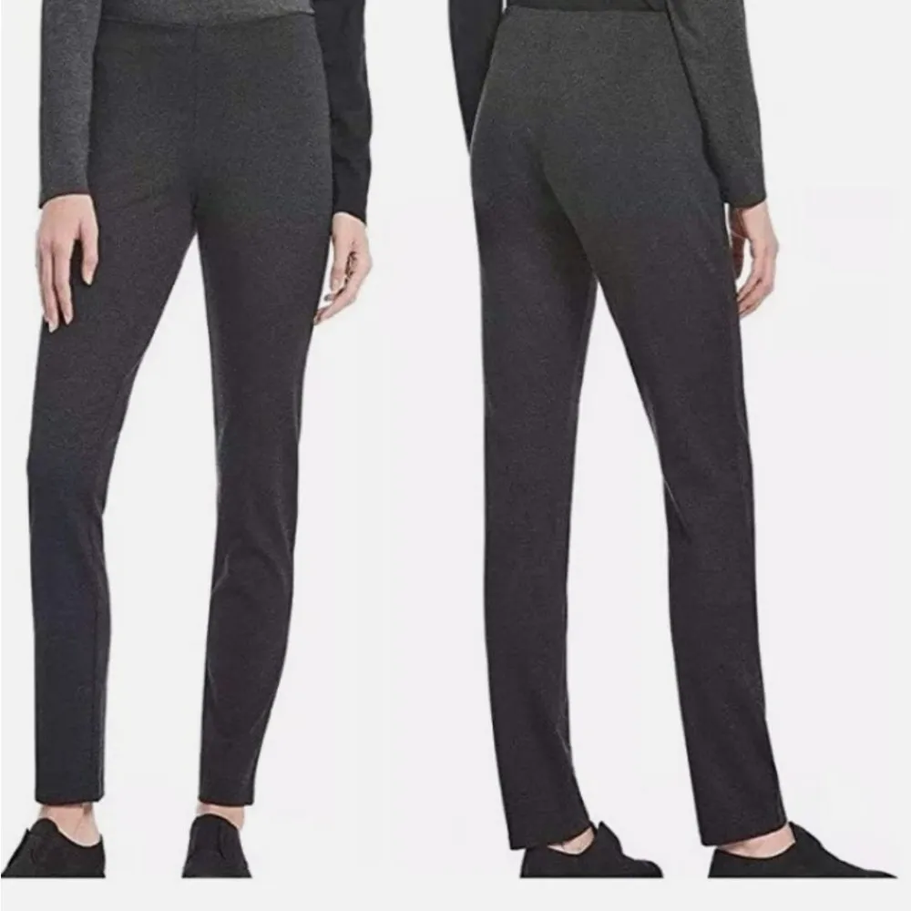 Eileen Fisher Italian Melange Viscose Stretch Ponte Pants Slacks Slim Skinny XS - Image 2