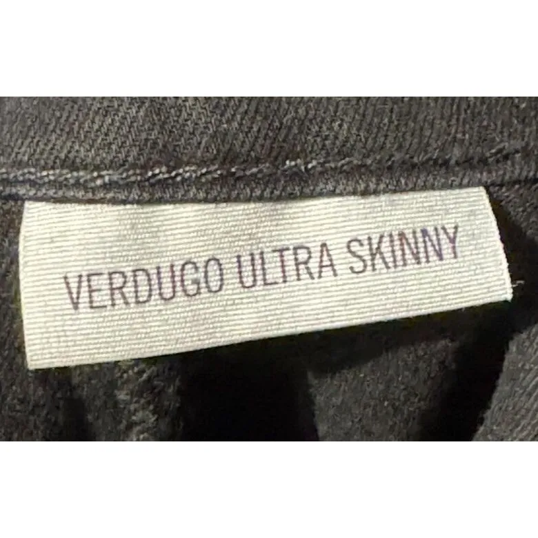 Paige Women's Pants Verdugo‎ Ultra Skinny Stretch Mid-Rise Jegging Black Sz.28 - Image 11