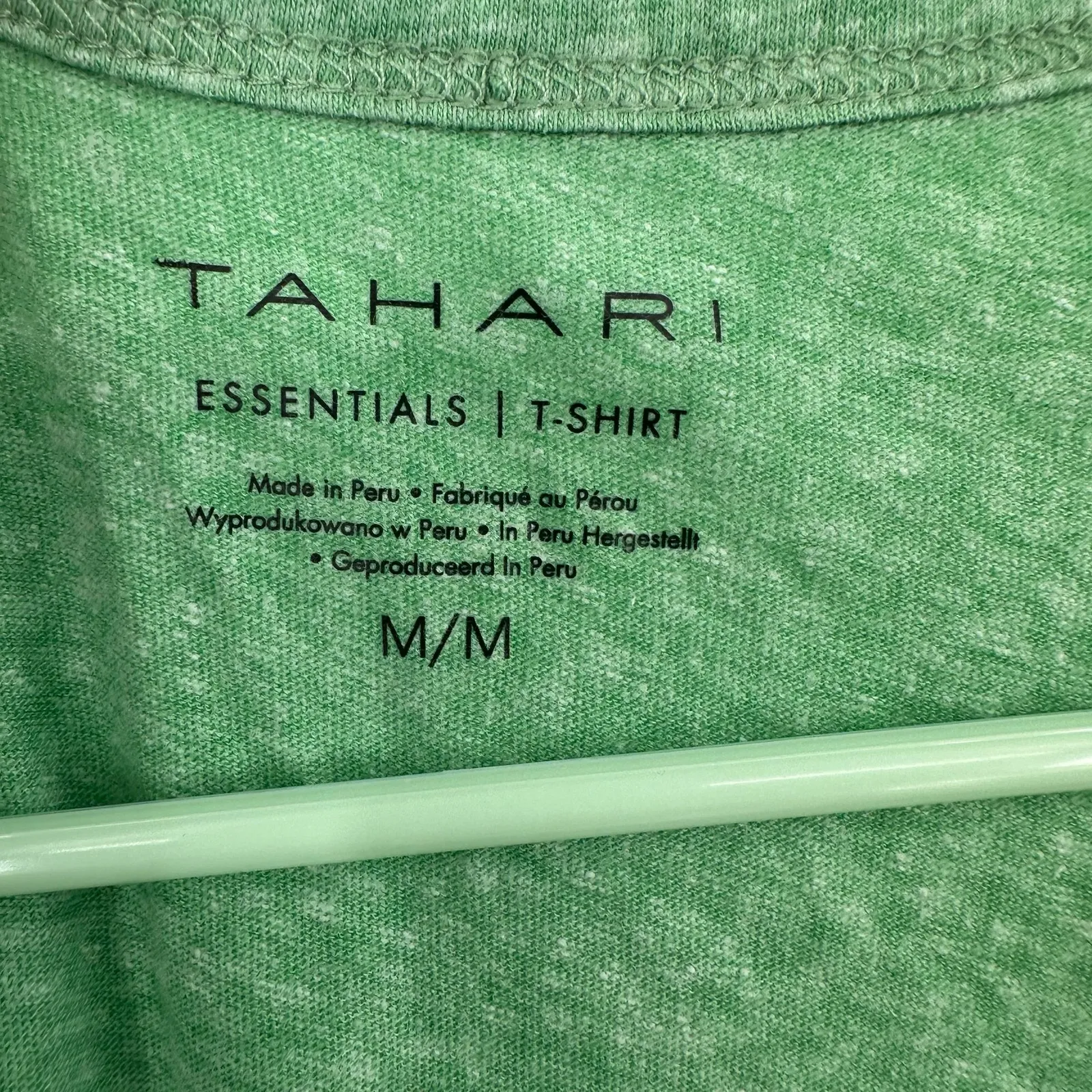 Tahari‎ Size Medium Shirt Green Lightweight Short Sleeve Essential Tee Basic - Image 3