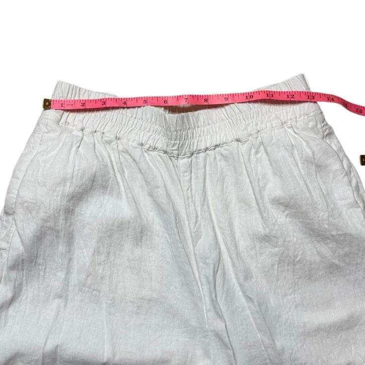 Universal Standard Iris Linen Easy Pull-On Pants
White 2XS - Image 5