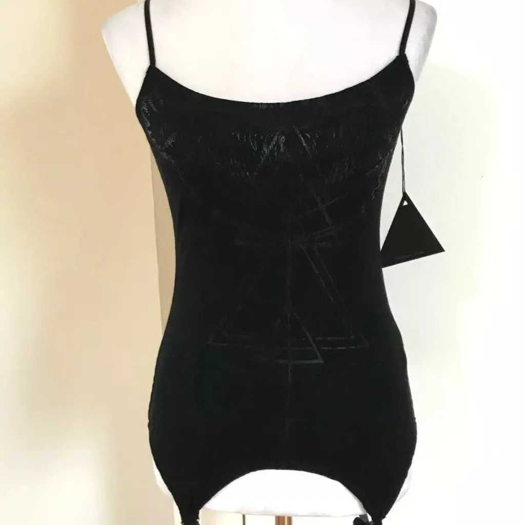 Lip Service Widow Rare Punk Goth Cyber Industrial Garter Tank Top XL - Image 5