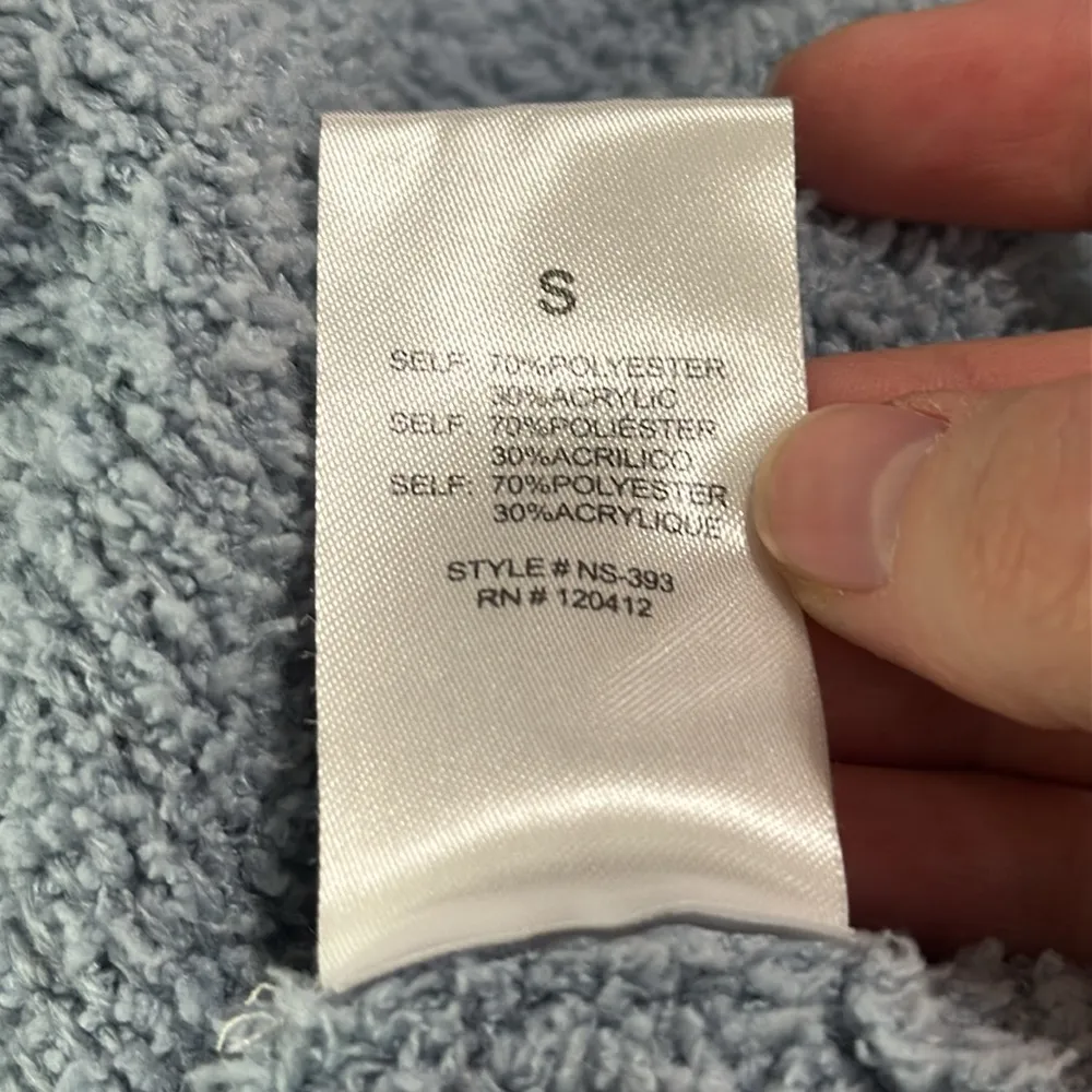 NIA The Brand Notched Hooded Sweater Dusty blue size S - Image 8