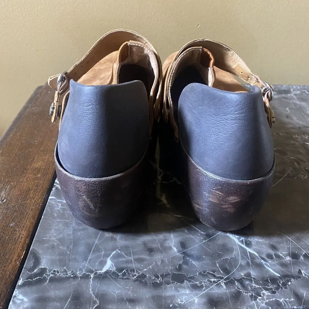 Rocky 4Eur Sole Brown Leather Clog Women's US Size 10 - Image 5