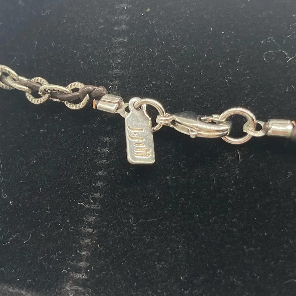 J.Jill Chainmail With Semi Precious Stones Long Necklace 44 inches Silver - Image 4