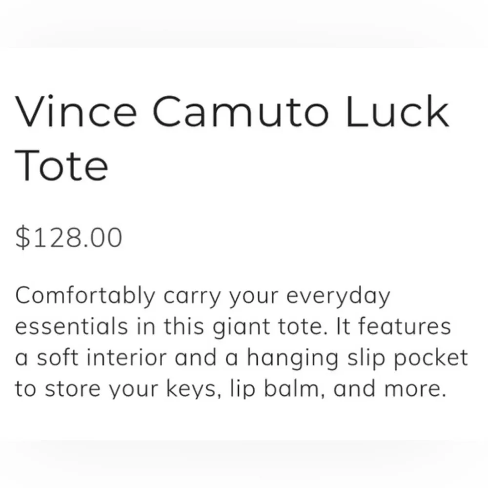 Vince Camuto Women's Black & Gray Stripe Soft Vegan Pebbled Tote Bag - Image 5