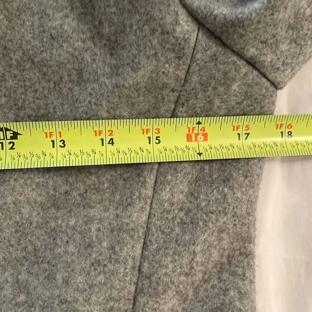 Old Navy Gray Double Breasted Pea Coat Jacket Womens Size Extra Small - Image 5