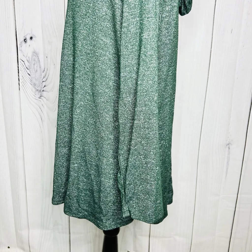 Joan Vass Woman Knit Hoodie Heather Green Women's Sz 1X Soft Rayon Blend Stretch - Image 6