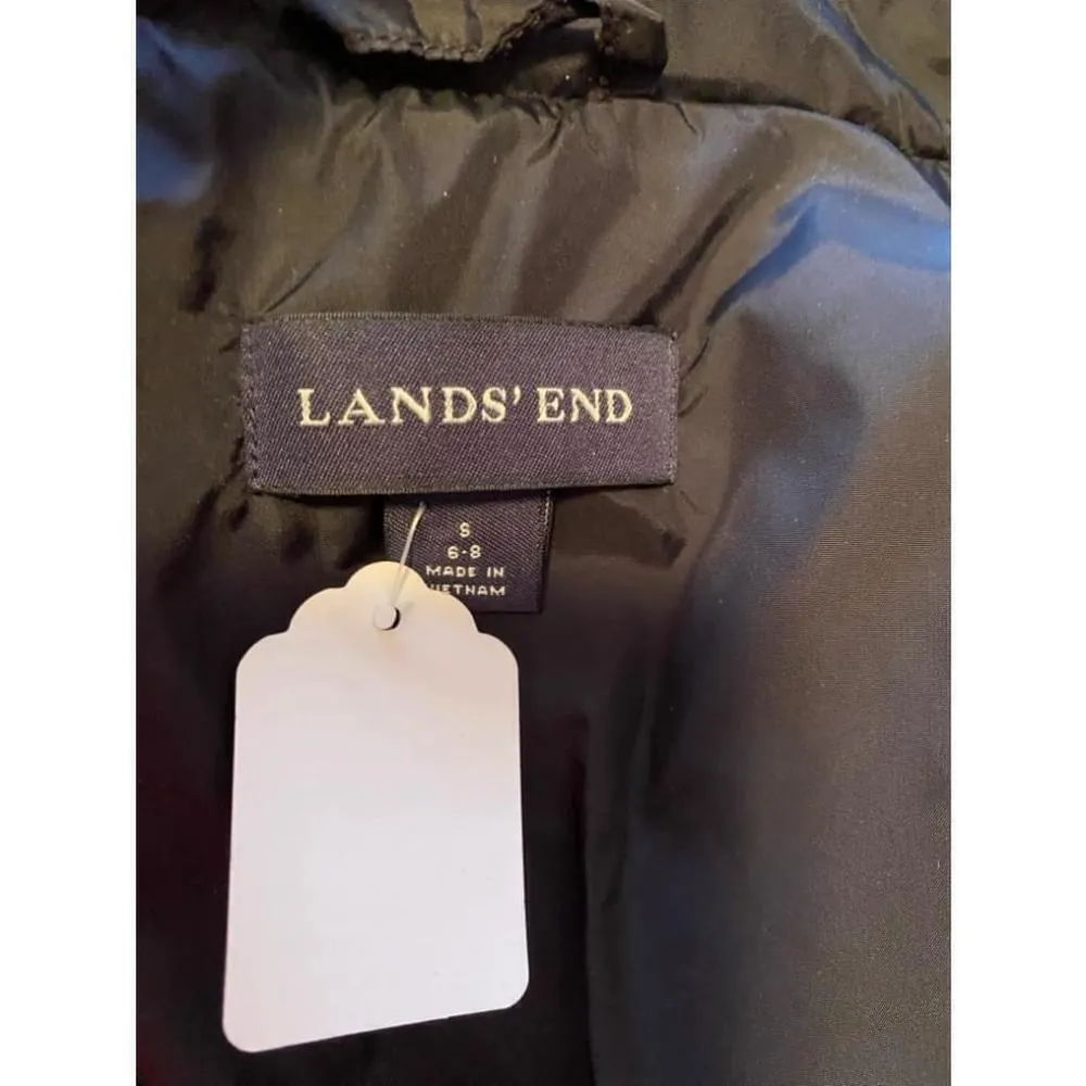 Lands End Jacket- Winter Coat- Vibrant Red- Zippered jacket with side pockets - Image 6