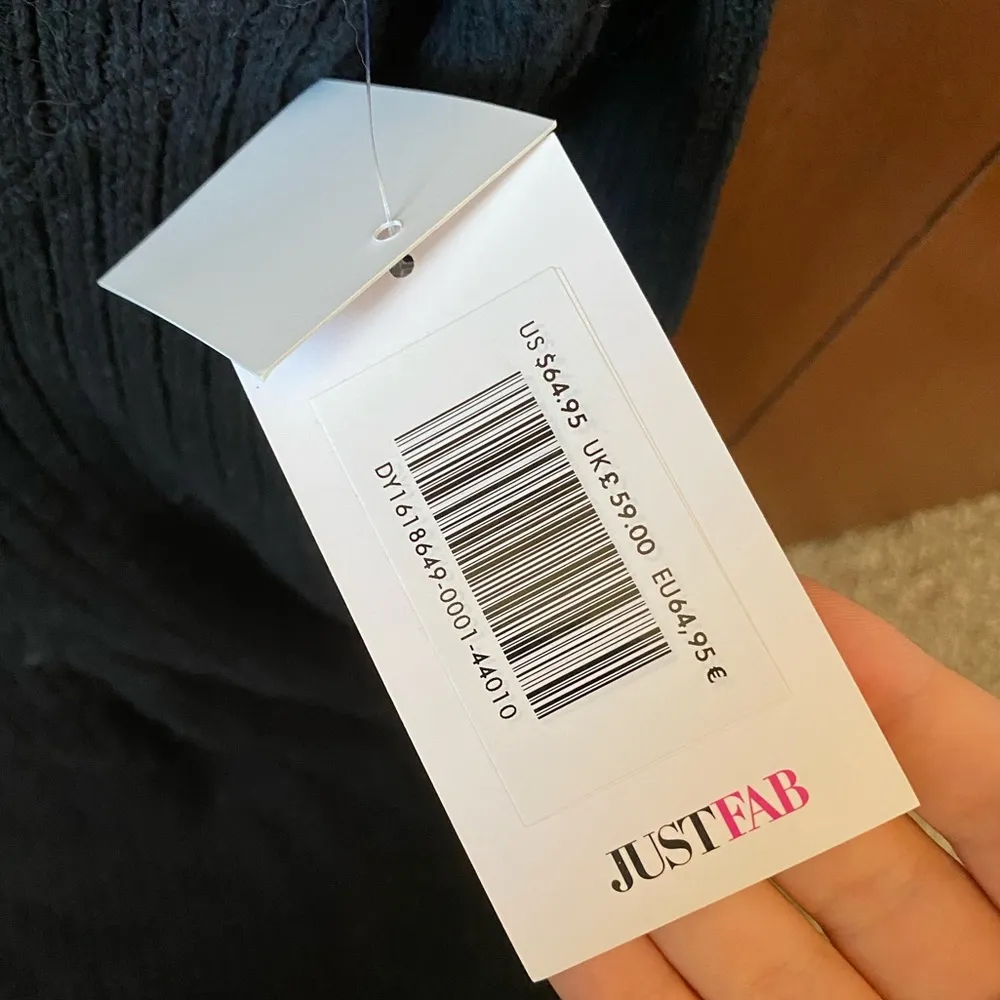 NWT JustFab Black Sweater Dress - Image 3