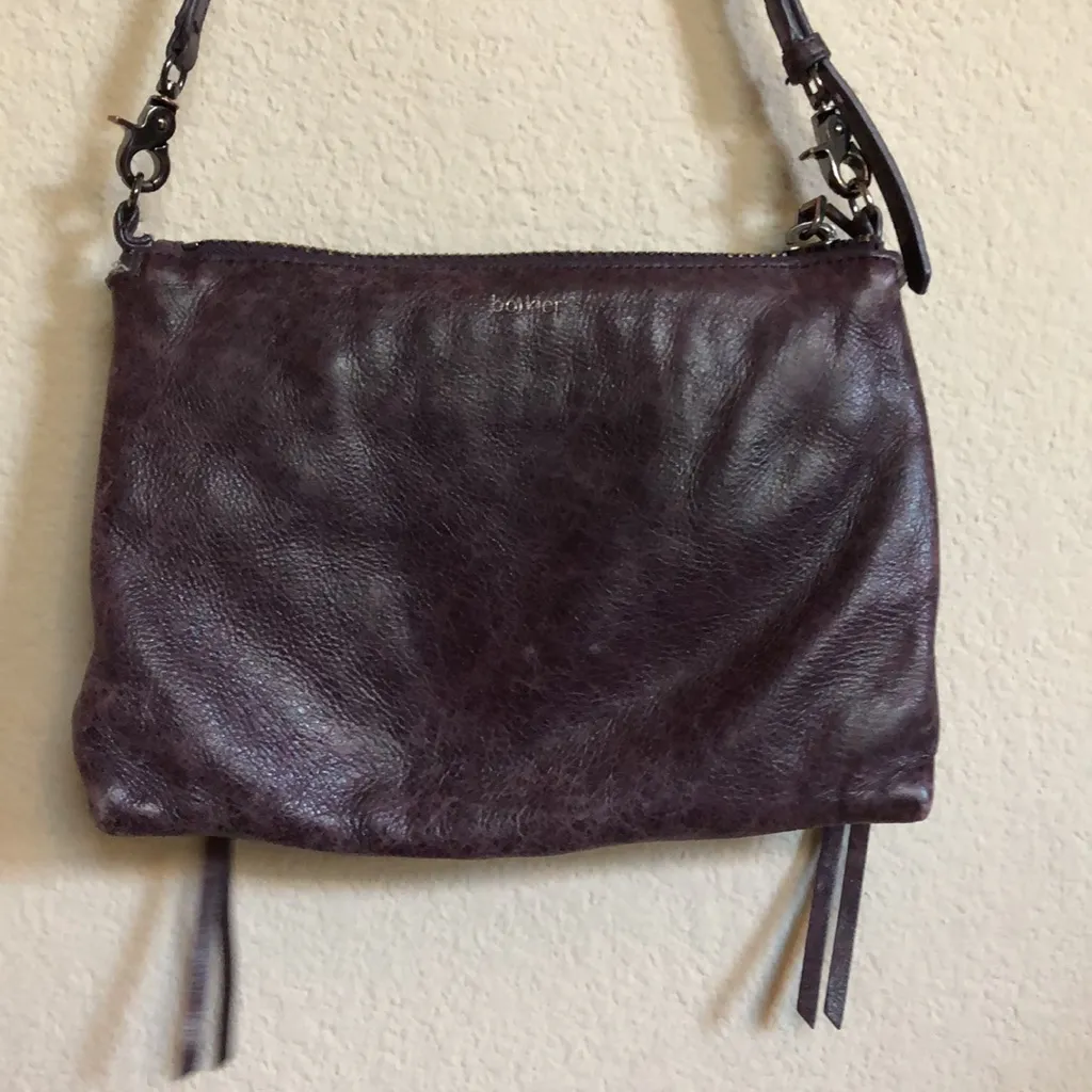 Botkier plum purple crossbody bag  with zippers and‎ studs - Image 8
