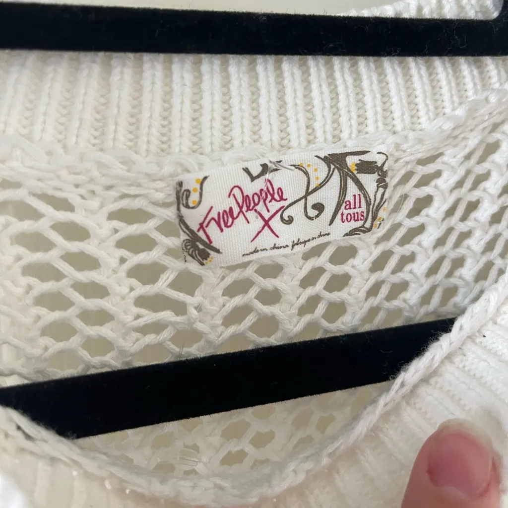 Free People Long midi Beach Dress Cover Up Slit Side OS - Image 2