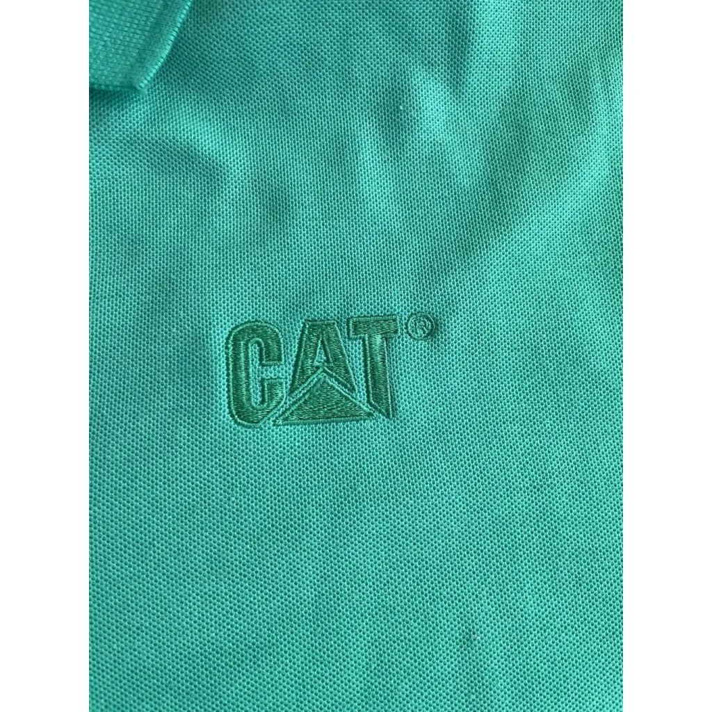 Caterpillar Logo Womens Green Polo Medium Casual Workwear Office - Image 3