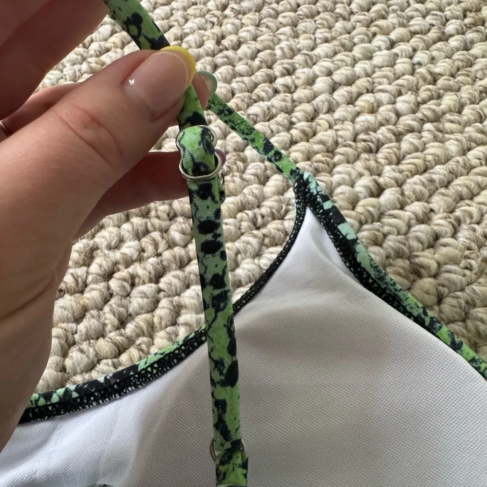 Green and Black Reptile Print Open Torso and Back One - Image 4