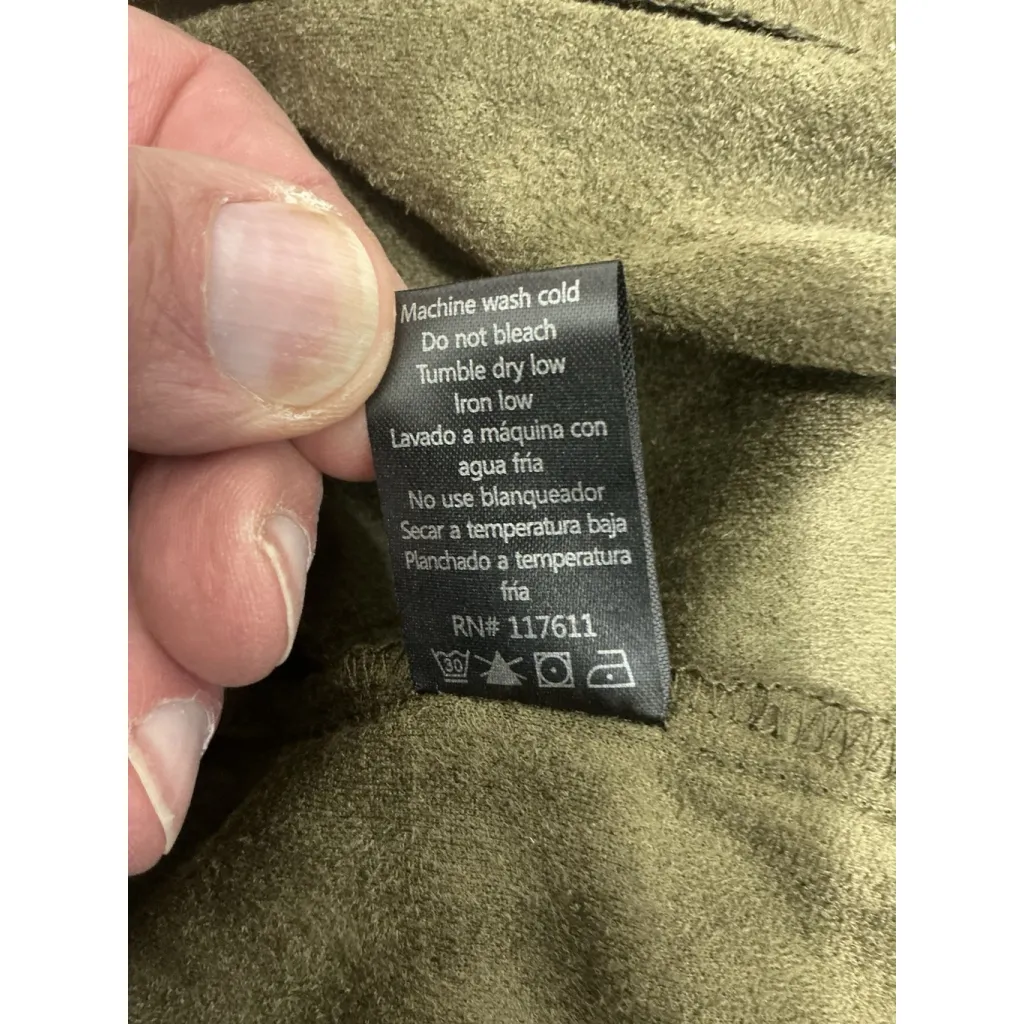 Womans Have Large Green Long Sleeve Open Front Knee Length Jacket - Image 5