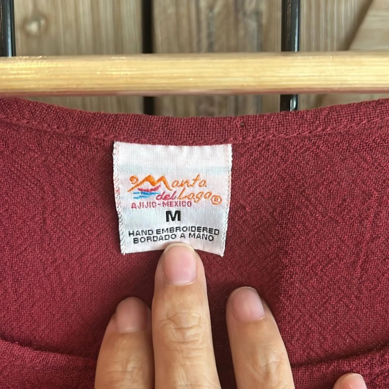 NWT Womens Maxi Dress Sz M Burgundy Short Sleeve Kaftan Red Size M - Image 6