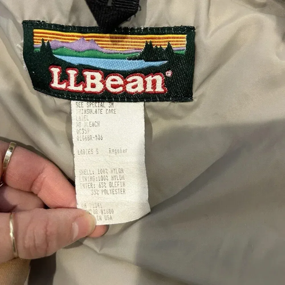 VTG LL Bean Penobscot Parka Jacket Women's S Full Zip Coat‎ Hood USA Made - Image 8