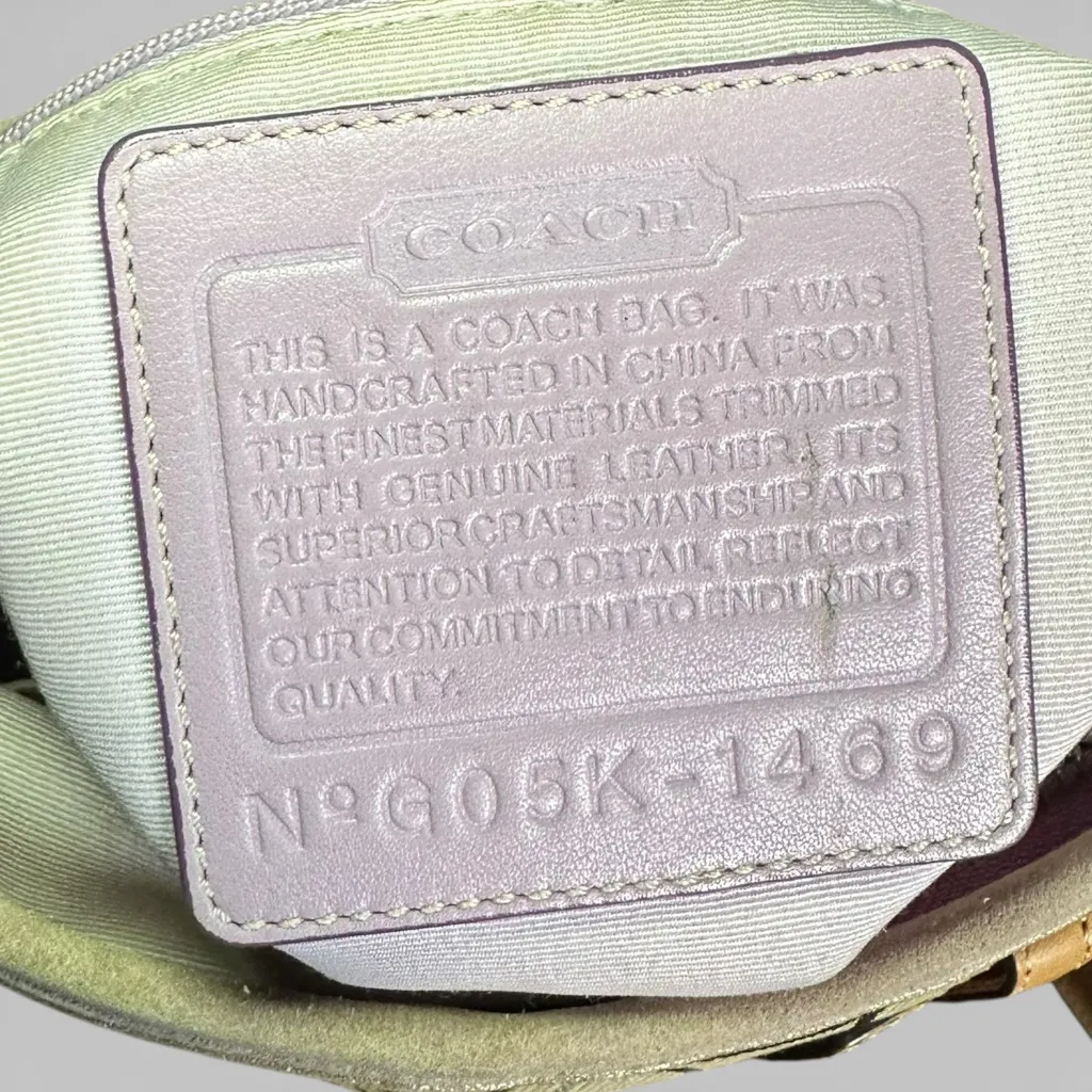 Coach Signature Suede Flower Appliqué Crossbody - Image 2