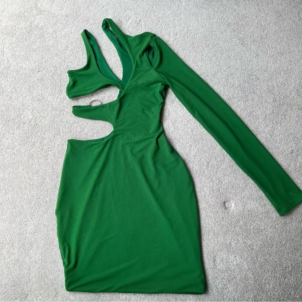 asymmetrical cut out dress - Image 7