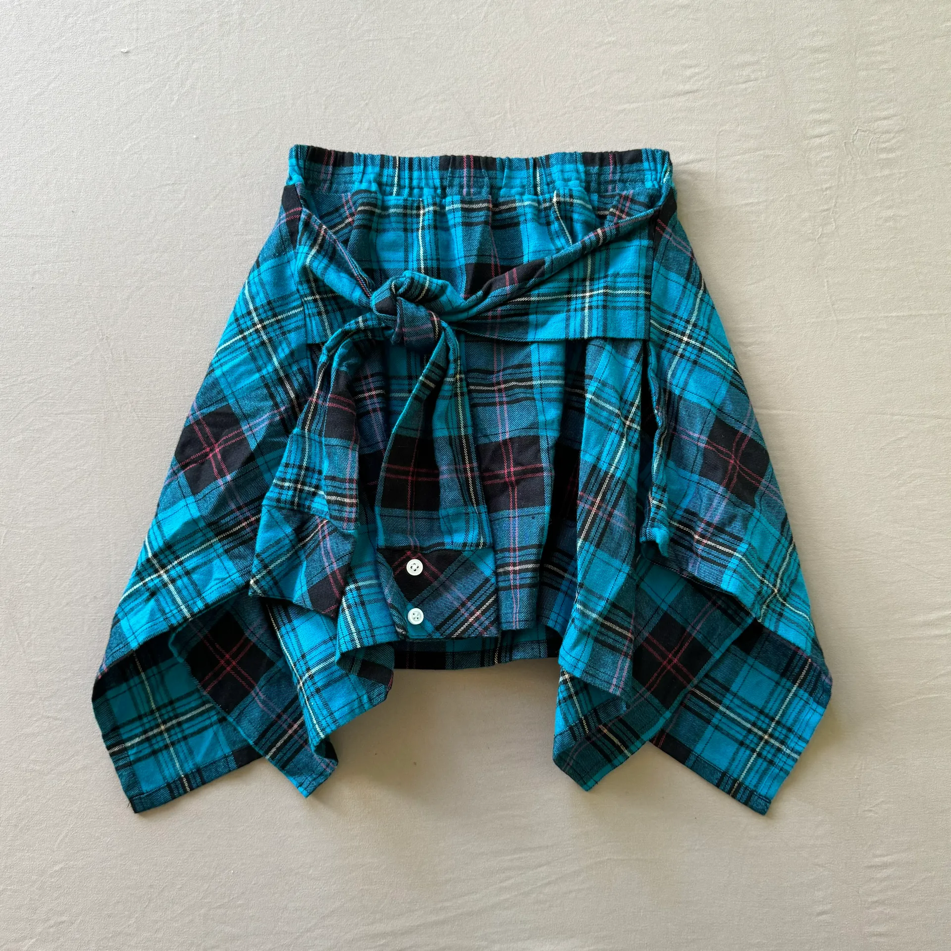 Gothic Mini Plaid Pleated Skirt Blue Size XS - Image 8