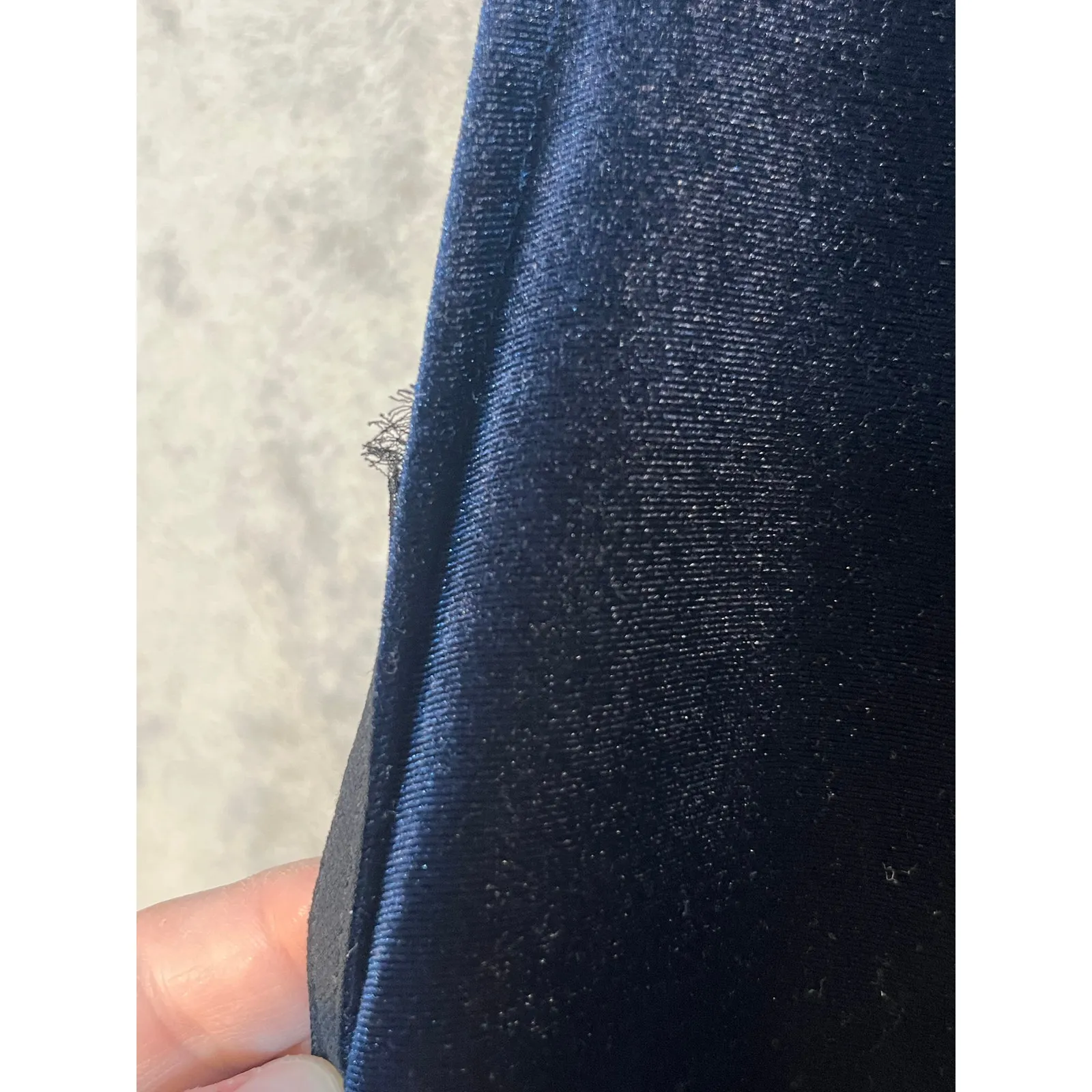 Modcloth Blouse 3X Navy Velvet Cyber Office Siren Date Night Preppy Holidays - Image 5