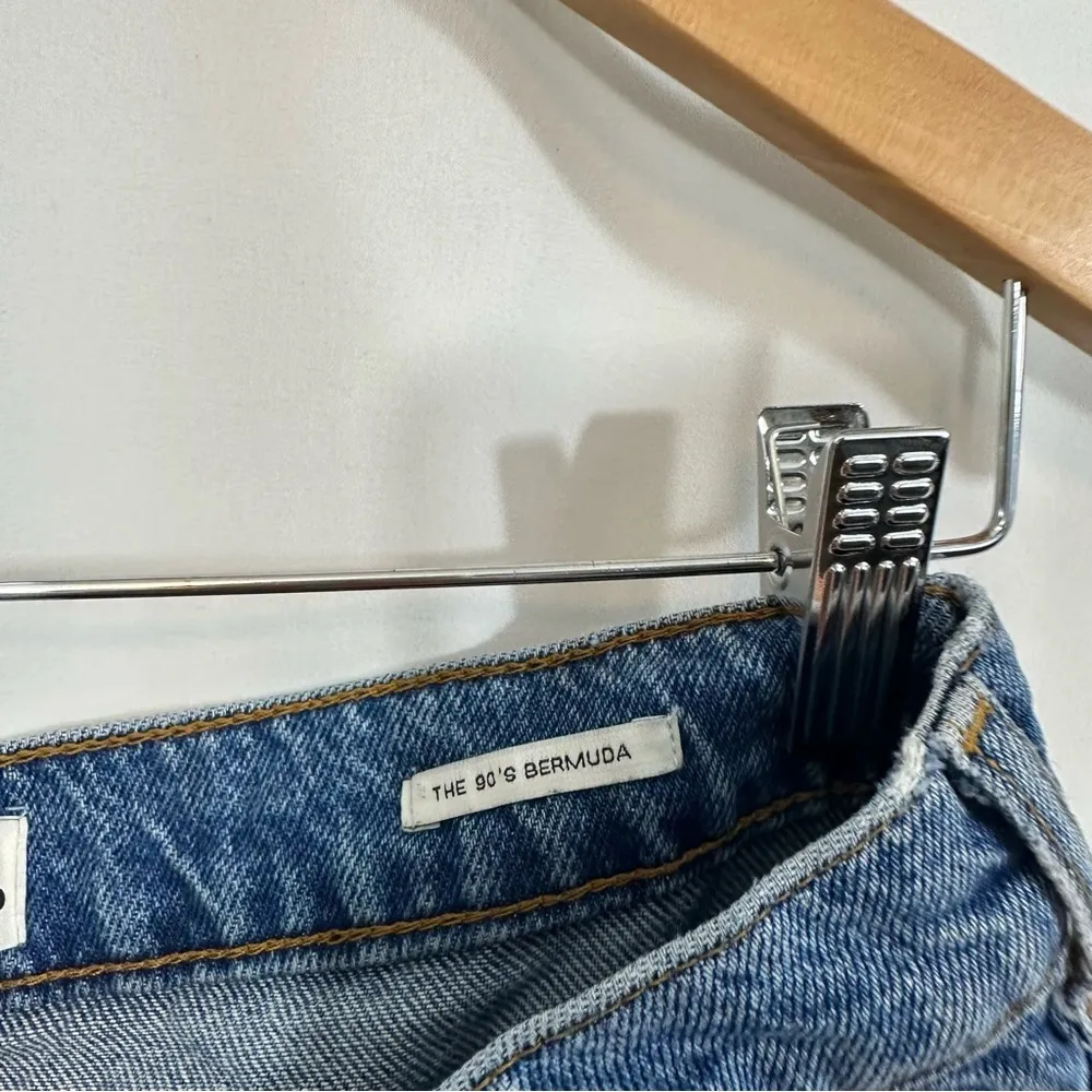 The 90s Bermuda High Rise Loose Fit Denim Jean Shorts - Image 9