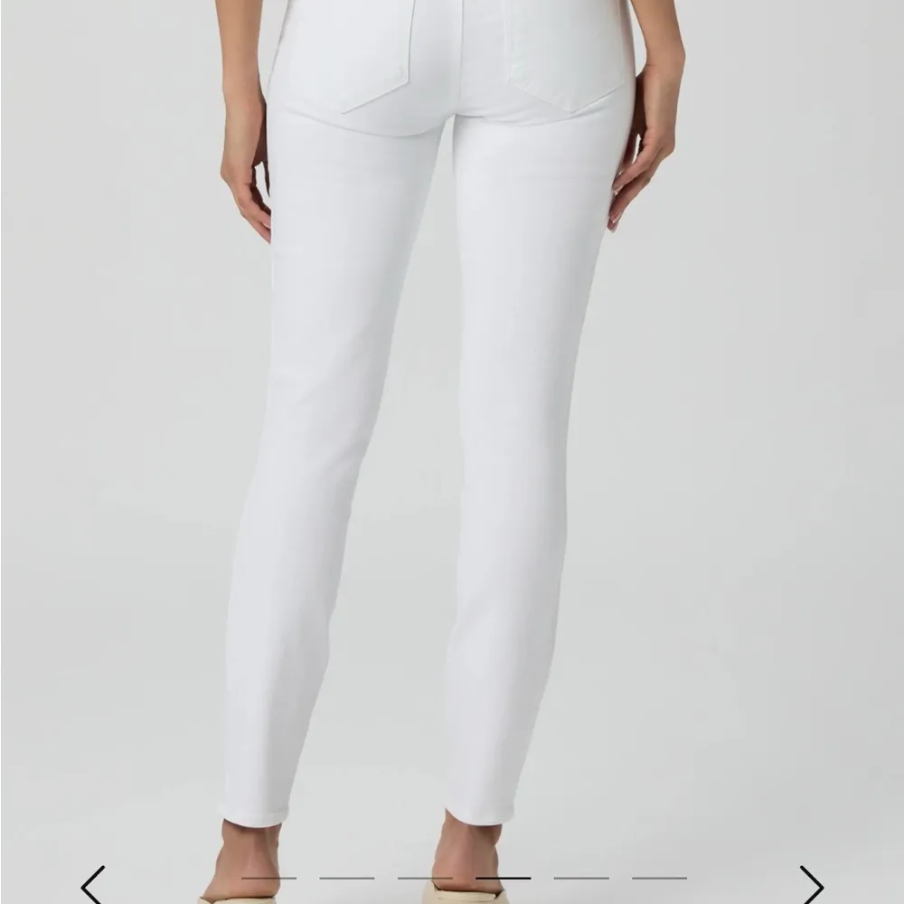 Paige white cuff slim jean - Image 2