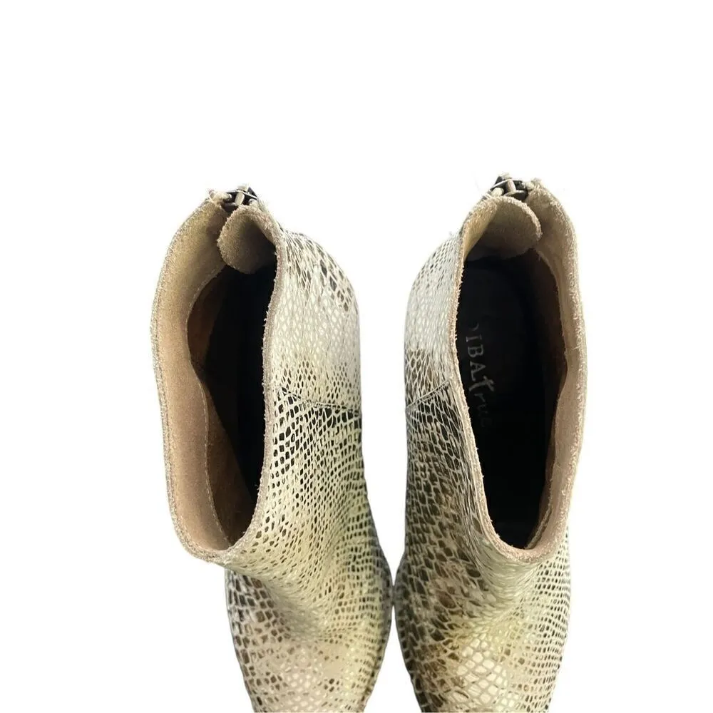 Diba True Snakeskin Ankle Booties Size 7 - Image 7