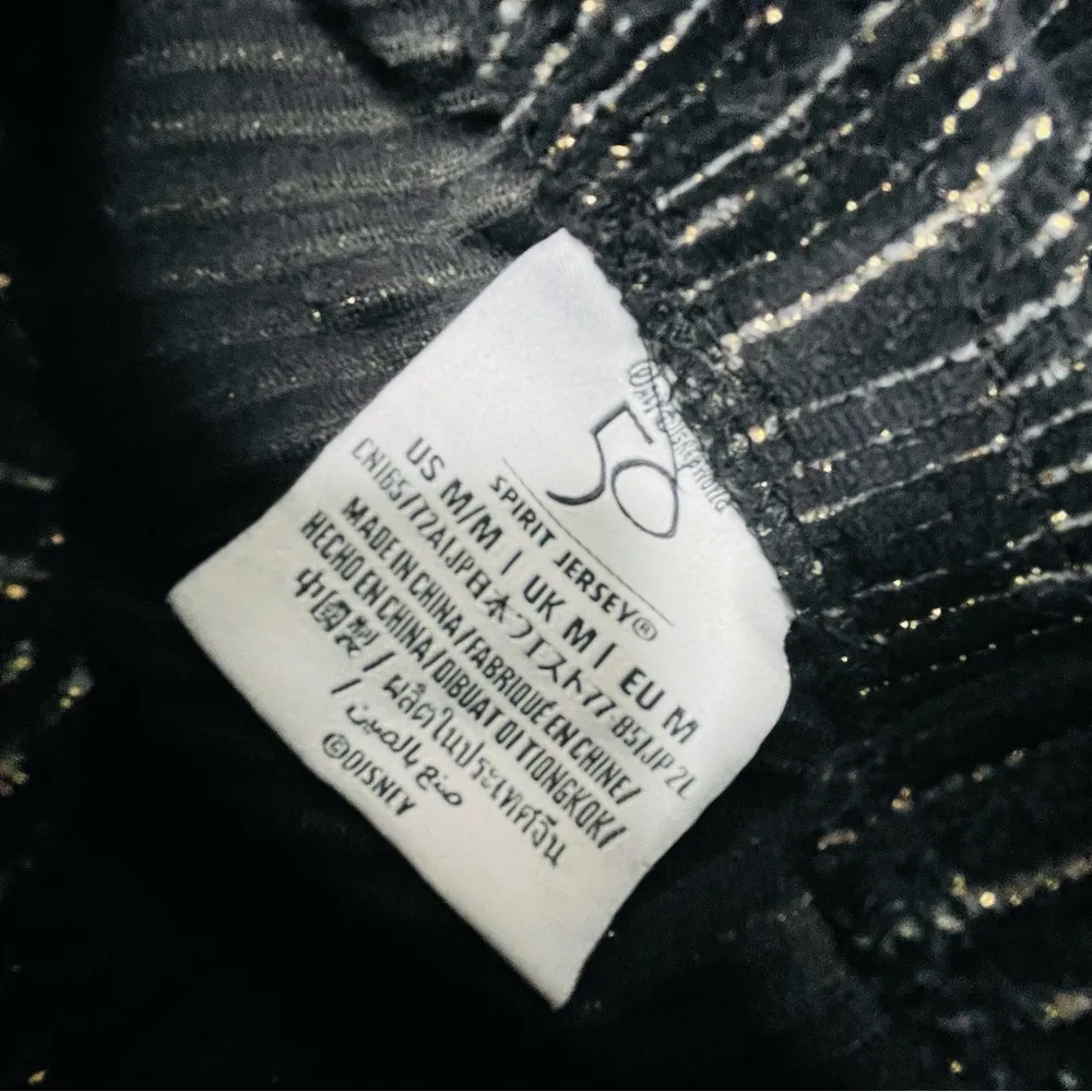 Disney word 50th lux spirit jersey hoodie and sweat pants set gold and black s/m - Image 8