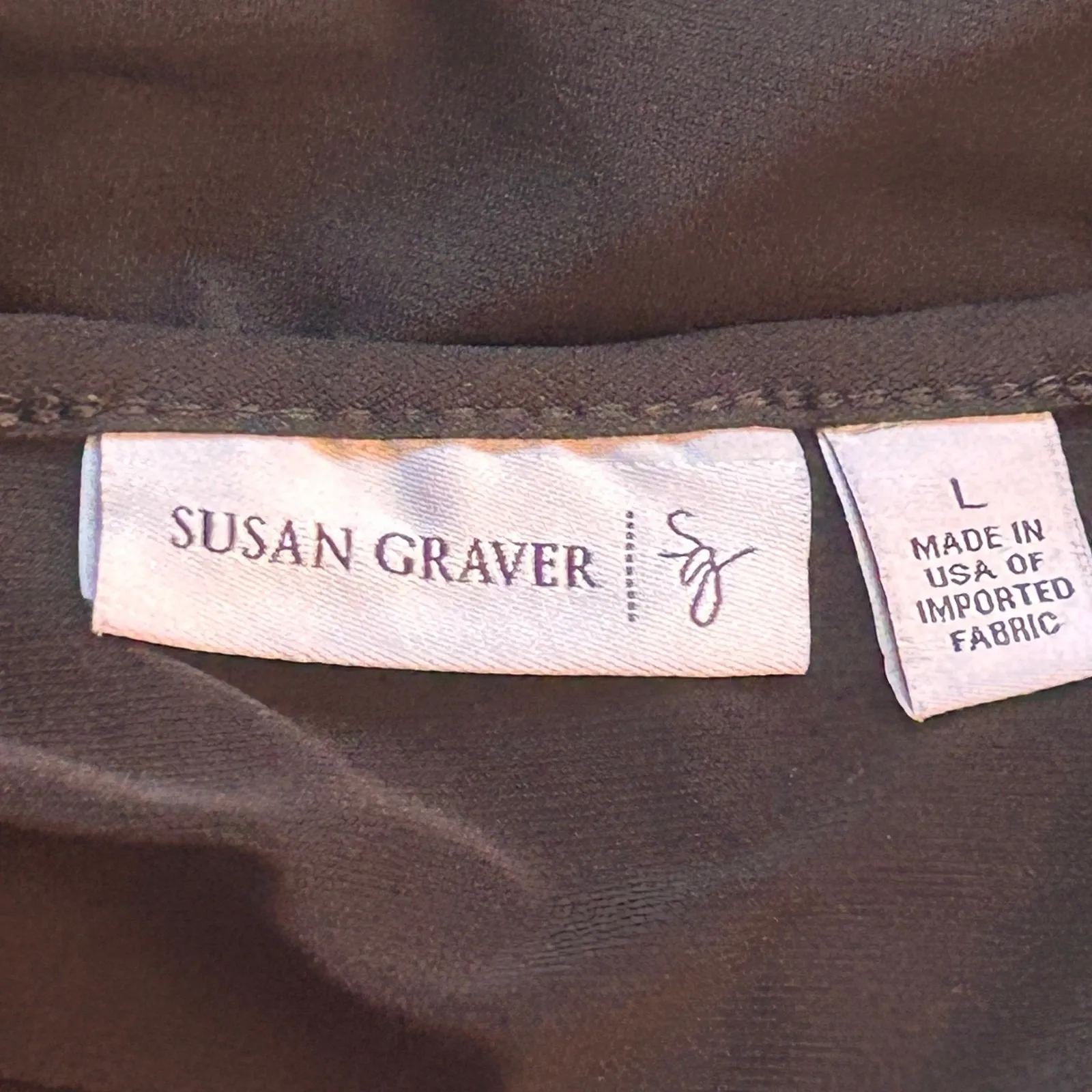 Susan Graver Womans Top Size L Keyhole Capsule Timeless Liquid Knit Stretchy - Image 6