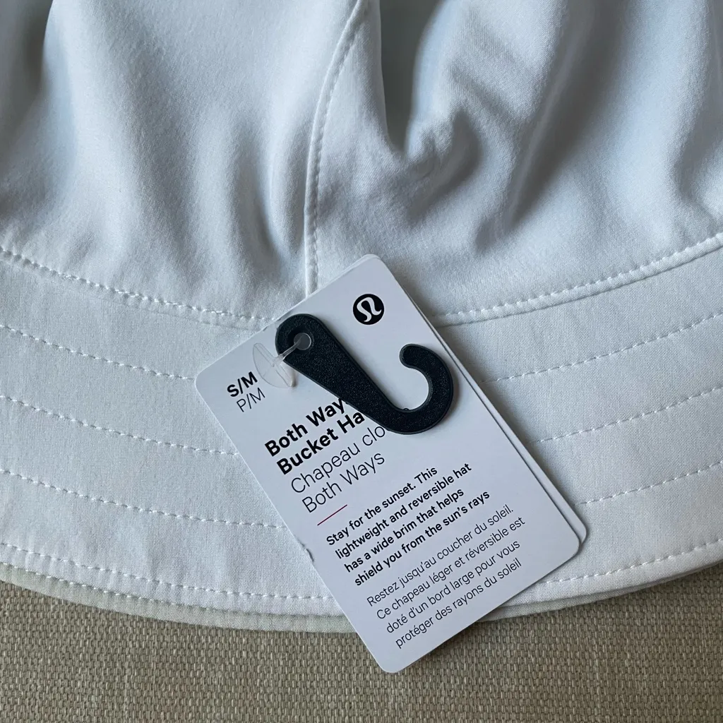 Lululemon Reversible Bucket Hat - White/Bone - Image 2