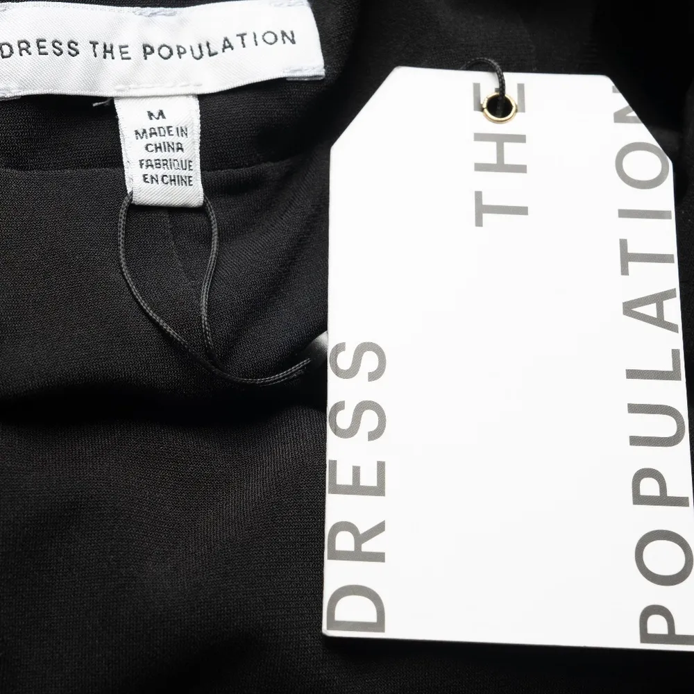 Dress The Population. Erin Sequin Long Sleeve Dress. - Image 4