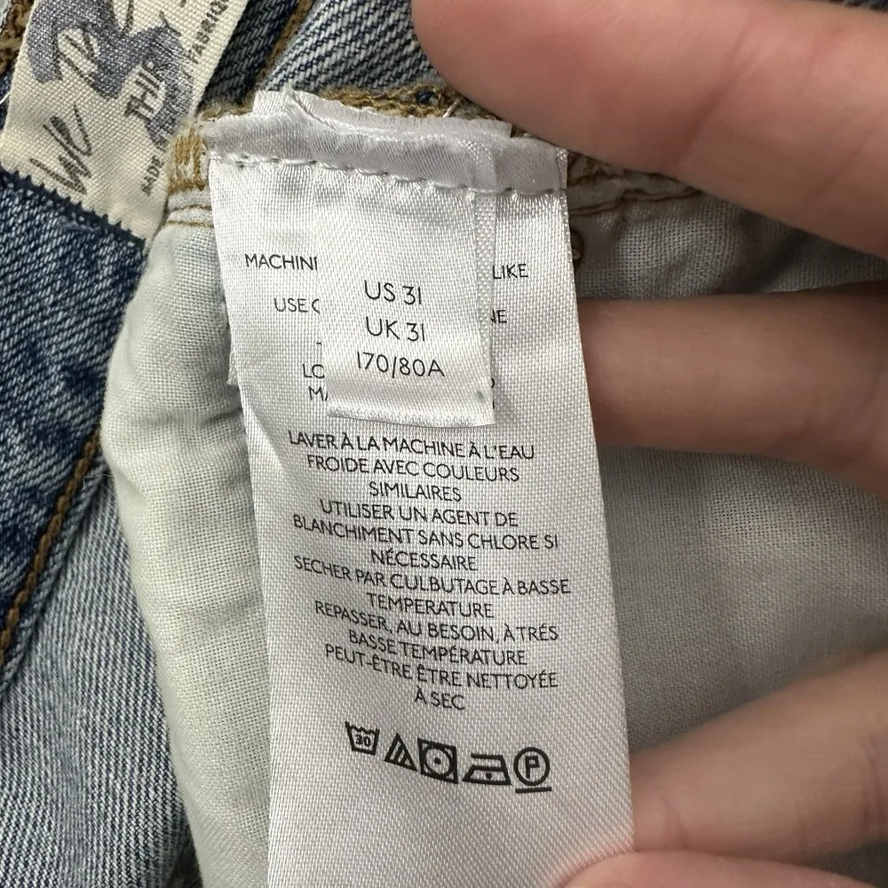 Free People We The Free Makai Cut Off Shorts 3" High Rise Boho Festival Women 31 - Image 5