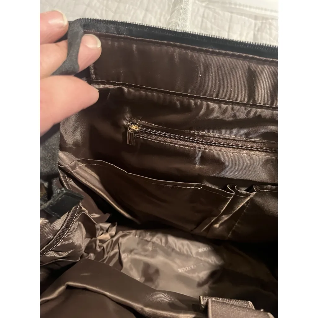 LOVEVOOK Laptop Bag Womens White Black Trim Detachable Strap Accessory Case NEW - Image 12