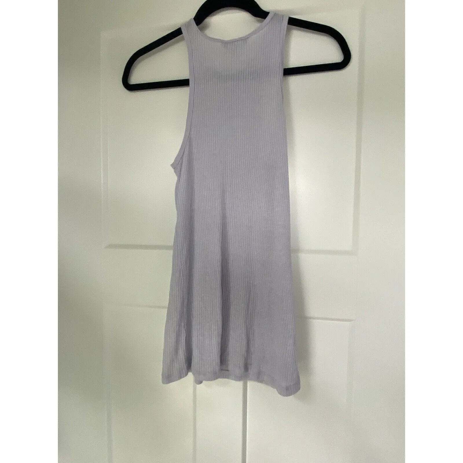 Obey Lavender Ribbed‎ Logo Front Tank top size Small - Image 3